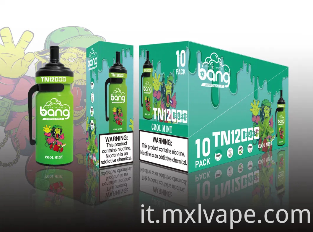 Cina Cina all'ingrosso Vaporizzatore personalizzato VAPER PEN BANG TN 12000 in stock